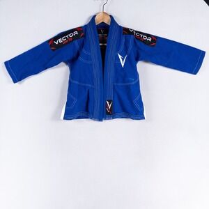 Vector Sports Attila Series Brazilian Jiu Jitsu Gi Top Kids Youth K1 Blue Cotton